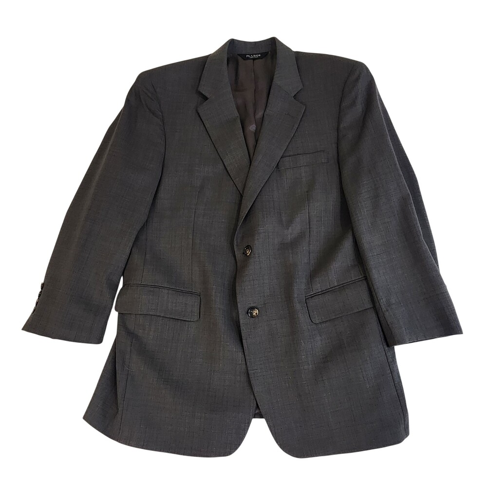 Joseph A Bank Sport Coat Blazer 100% Wool 44 Regular Dark Brown #1395